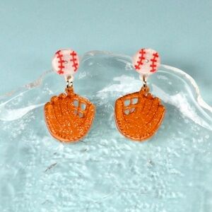 Baseball And Glove Earrings